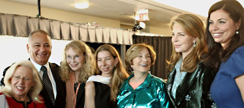 Edith Lederer, AP, Talal Al-Haj, Al-Arabiya TV, Mia Farrow, Seana Magee, Kyodo News, Evelyn Leopold, Queen Noor and Margaret Besheer, Voice of America